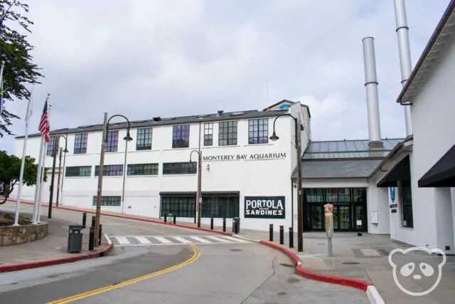 Exterior of the Monterey Bay Aquarium building. 