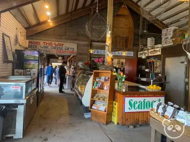 Inside the Snowgoose Produce store.