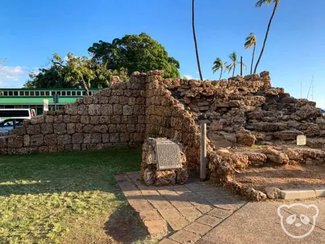 Brick ruins of an old fort. 