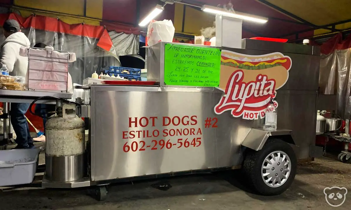 Lupita's Hot Dog stand. 