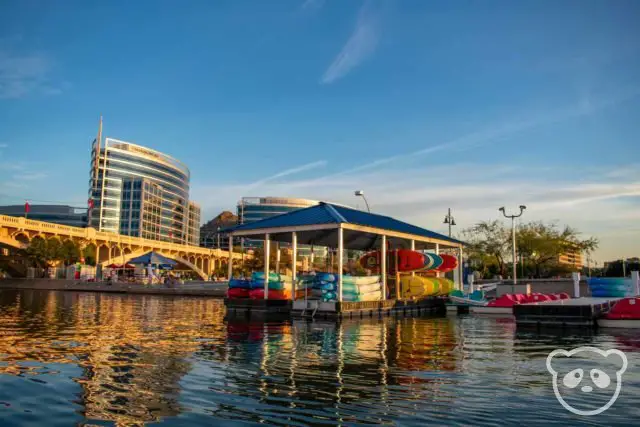 Boat Rentals of America dock at Tempe Town Lake. 