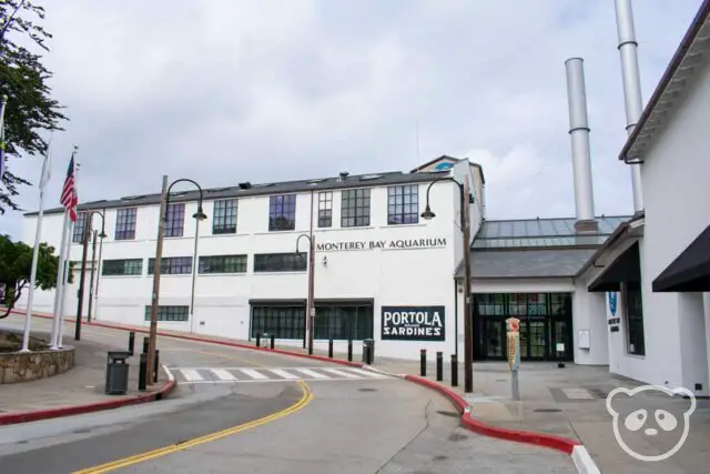Exterior of the Monterey Bay Aquarium building.