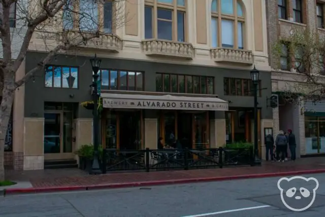 Exterior of a bar and restaurant.