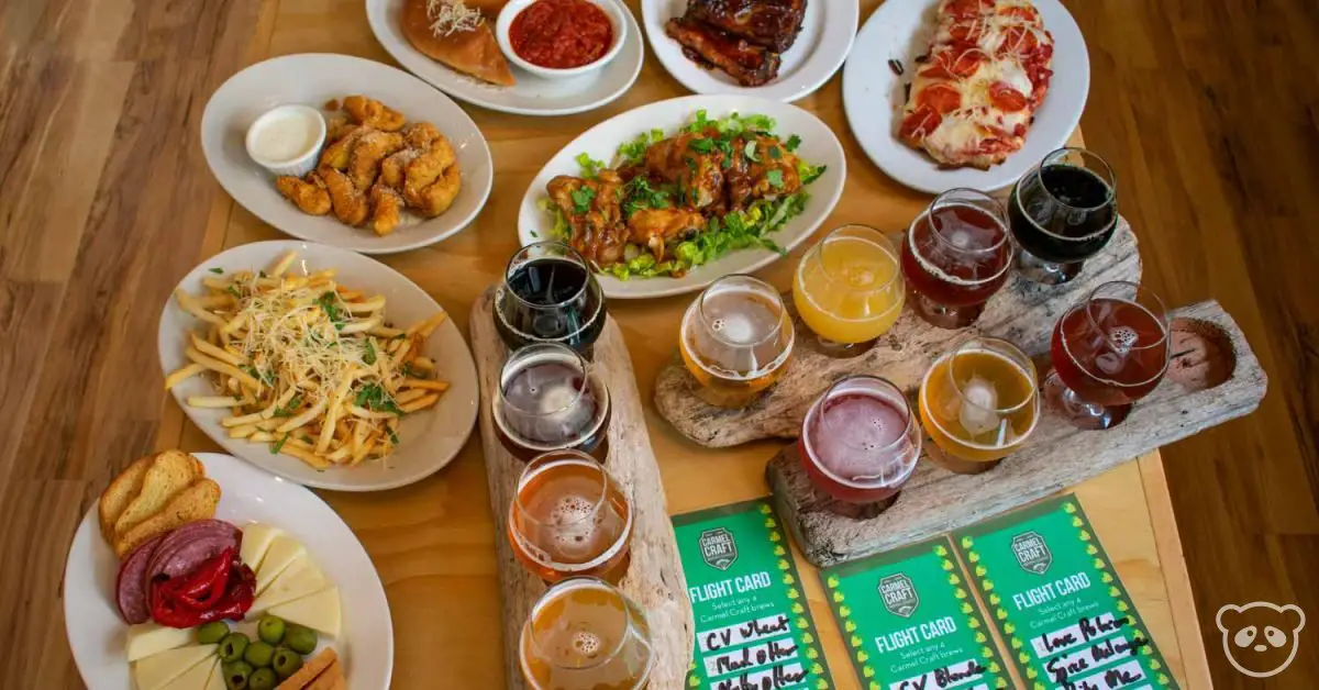 Carmel Brewery Scene Carmel Craft Brewing Company with Eats from
